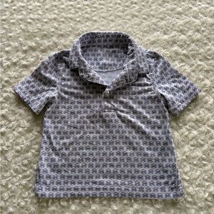 Rhoback Kids' 2T Blue Crab Print Shirt